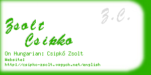 zsolt csipko business card